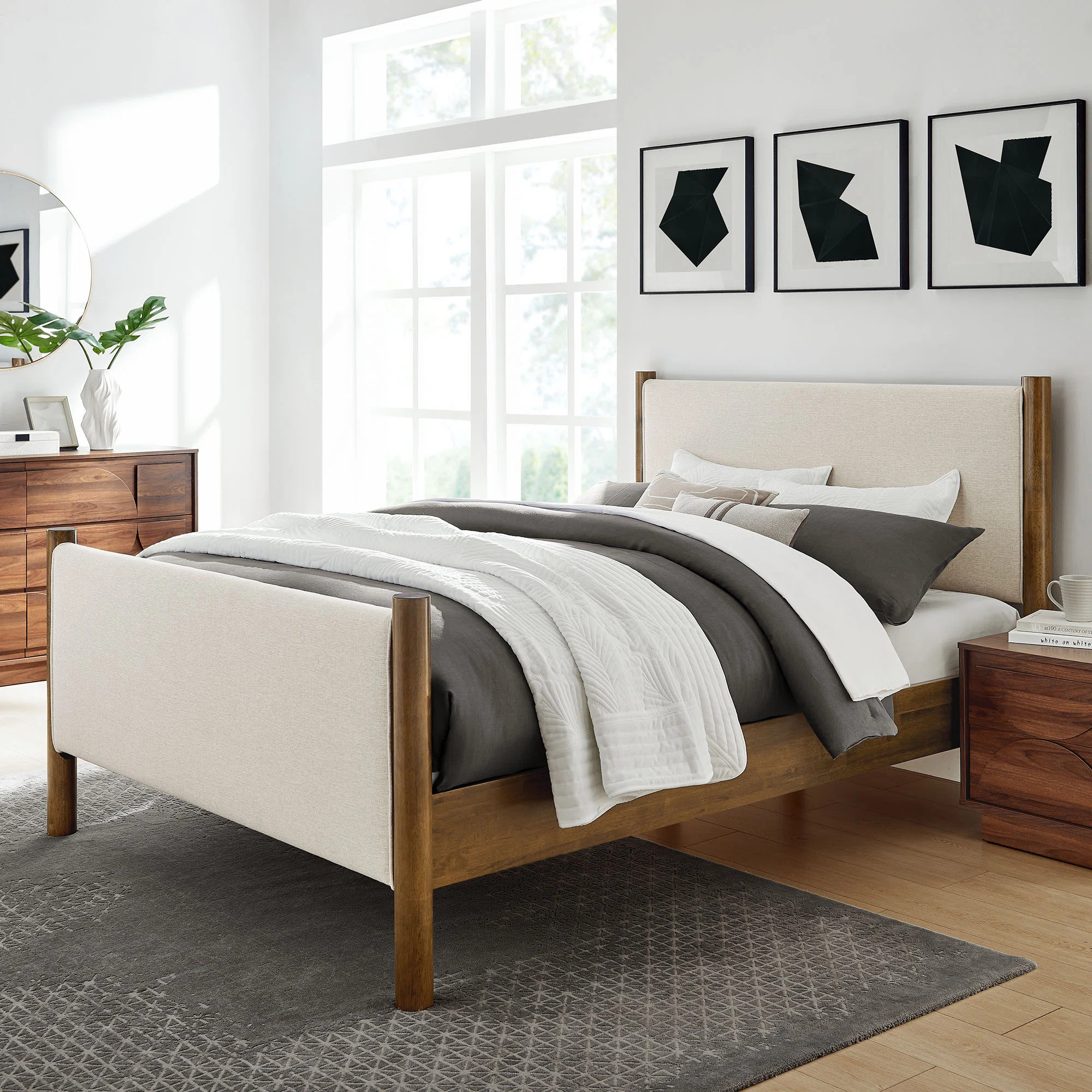 Maven Boucle Upholstered Platform Bed | Wayfair North America