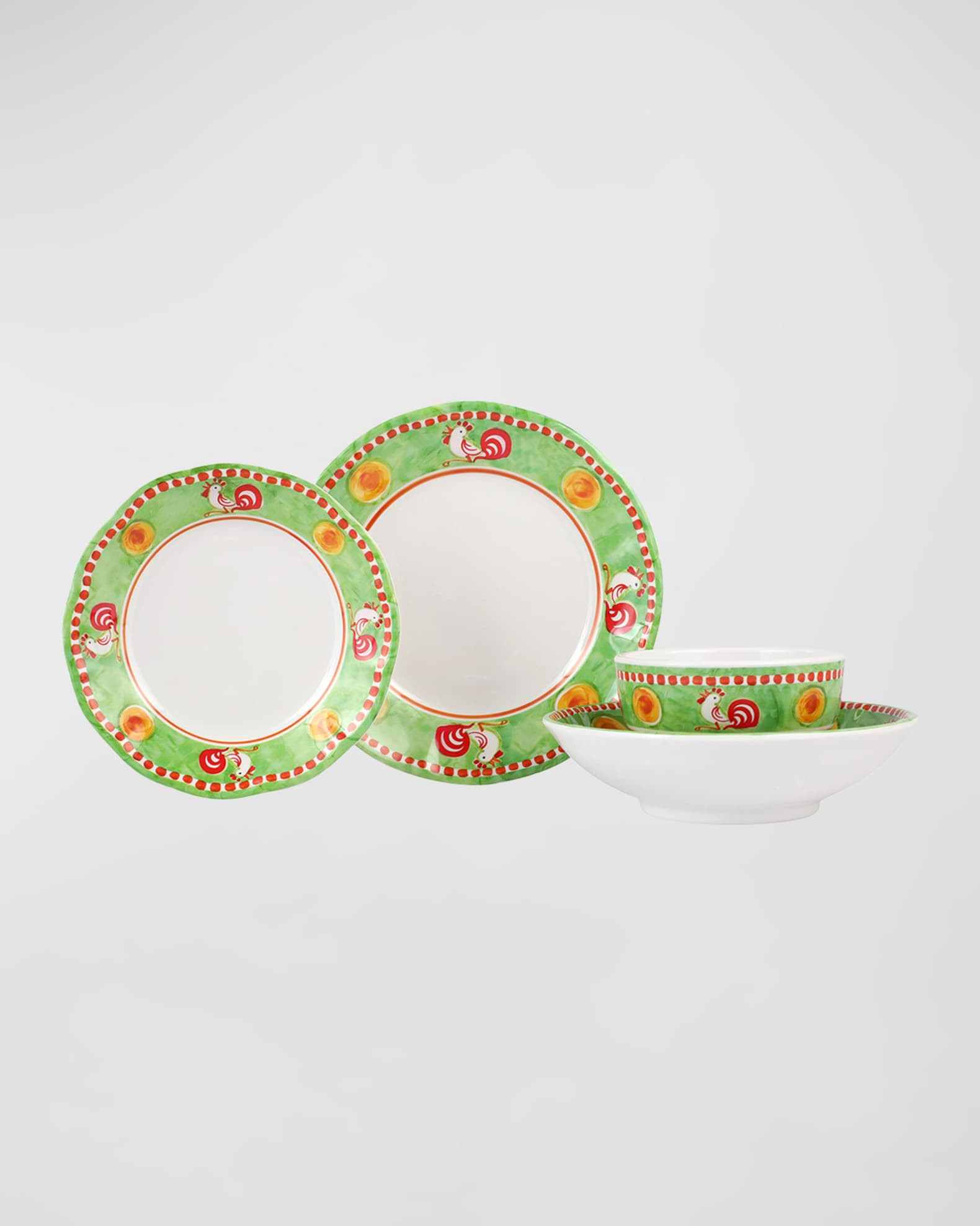 Melamine Campagna Gallina Dinner Plate | Neiman Marcus