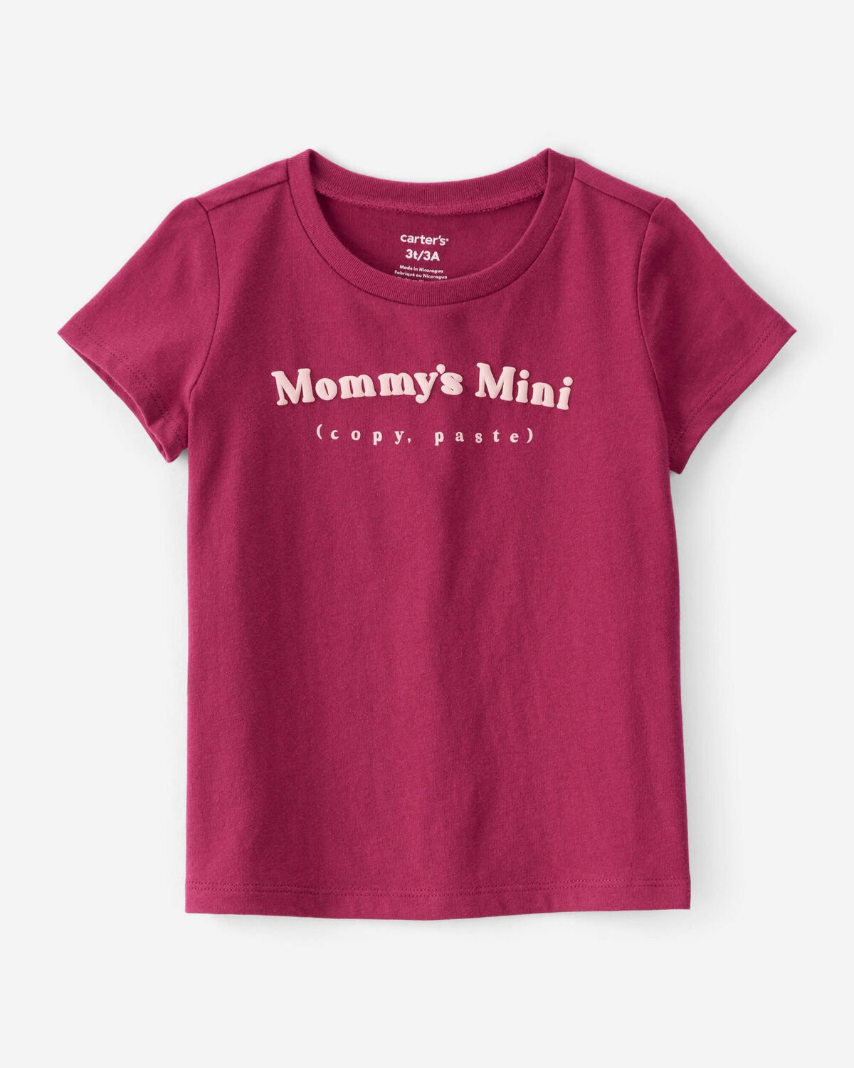 Toddler Girl Mommy's Mini Short-Sleeve Graphic Tee - Burgundy | Carter's Inc