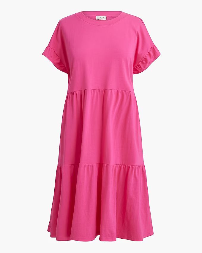 Flutter-sleeve T-shirt dress | J.Crew Factory