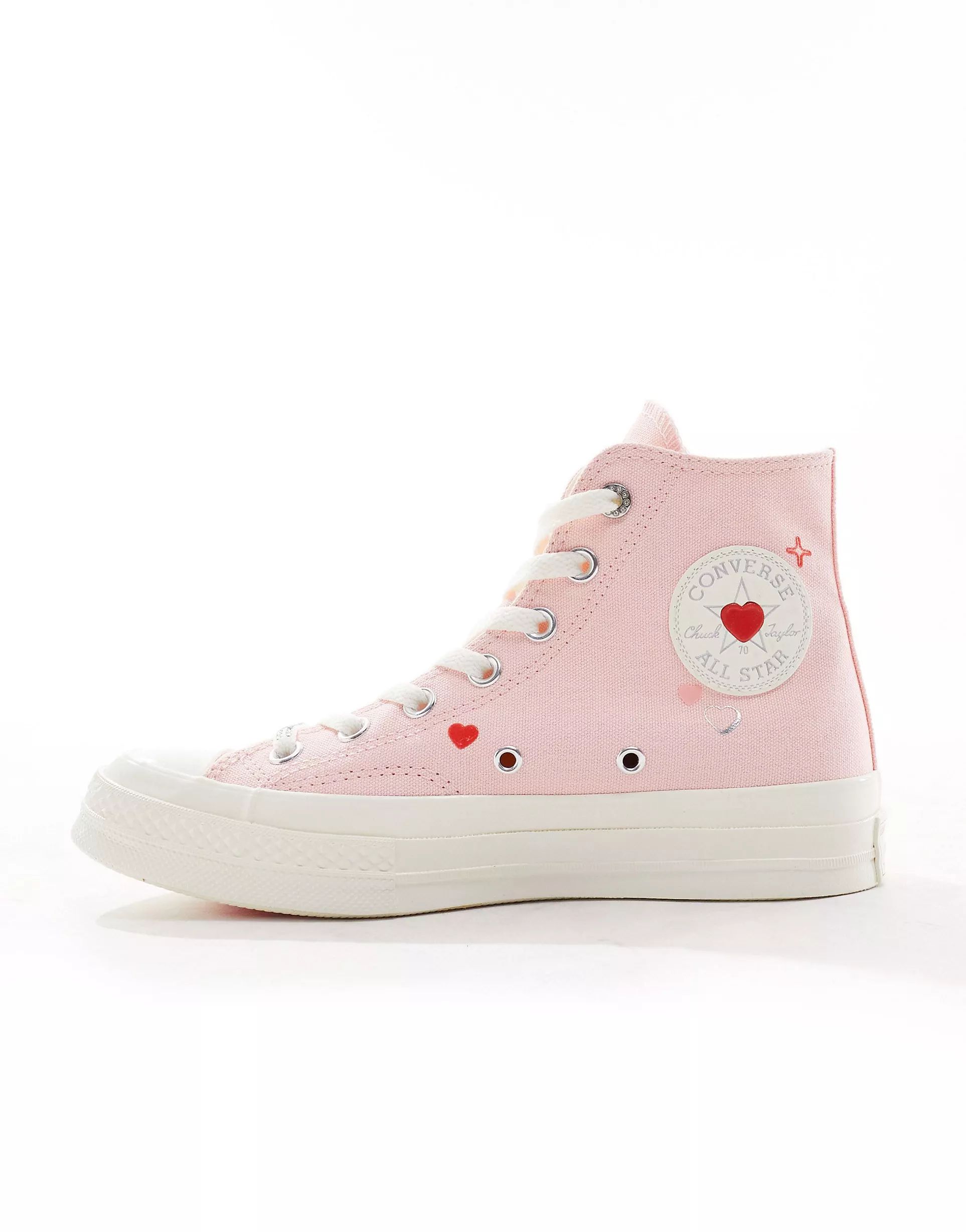 Converse Chuck 70 valentines trainers in baby pink | ASOS (Global)