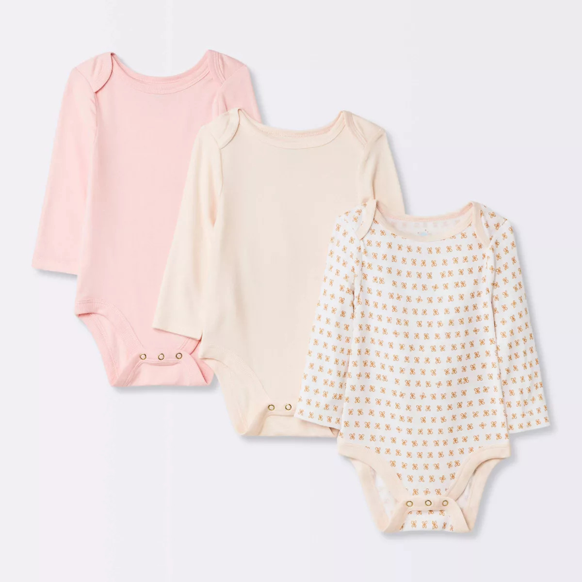 Baby Girls' 3pk Modal Bodysuit - Cloud Island™ Pink | Target