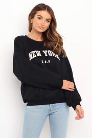 Manhattan Sweater - Black | Petal & Pup (US)