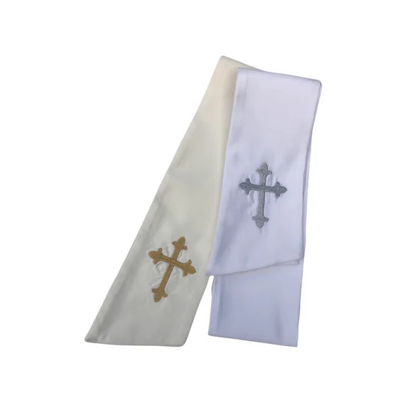 Cross Embroidered Wreath Sash Wedding Door Sash Christmas | Etsy | Etsy (US)