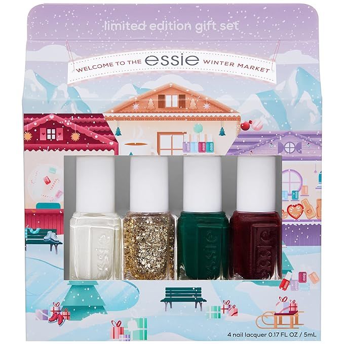 essie New Limited Edition Holiday 4 Piece Mini Gift Set Featuring Nail Color Off Tropic Wicked Su... | Amazon (US)