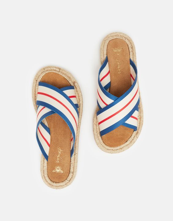 Keighley Cross Strap Espadrille Sandals | Joules (US)