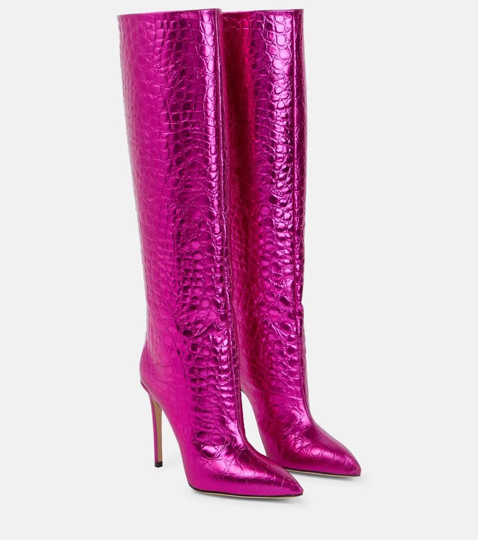 Metallic leather knee-high boots | Mytheresa (US/CA)
