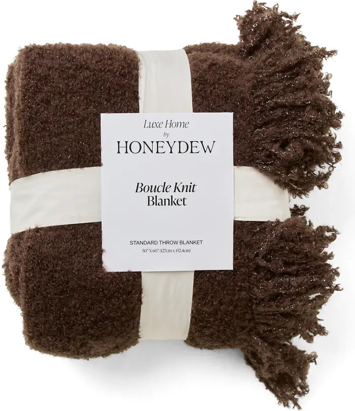 Honeydew Bouclé Knit Throw Blanket | Nordstromrack | Nordstrom Rack