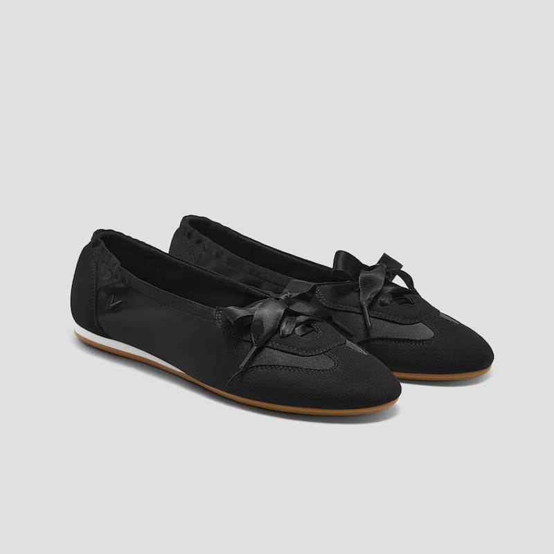 Round-Toe Satin Sneakerina (Yanka) | VIVAIA