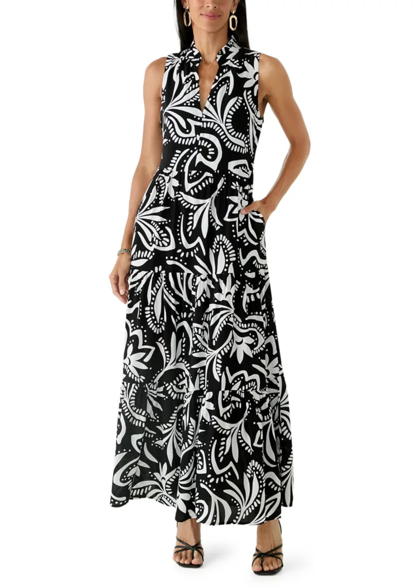 Women's Sleeveless Tiered Paisley Dress | Belk