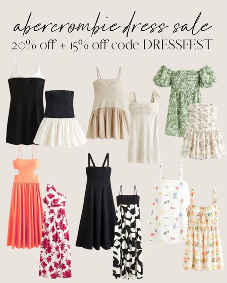 Abercrombie dress sale 20% off plus stackable code DRESSFEST 🙌🏻🙌🏻

Summer dress, summer style, summer event, mini dress, sun dress 

#LTKFindsUnder100 #LTKStyleTip #LTKSaleAlert