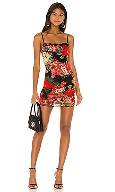 superdown Marnie Mini Dress in Black Floral from Revolve.com | Revolve Clothing (Global)
