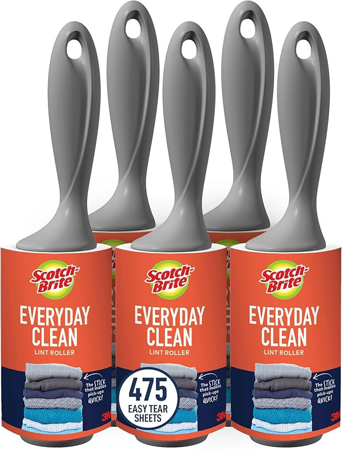 Scotch-Brite Everyday Clean Lint Roller Combo Pack 836RS-95-5pka, 1 pack per case | Amazon (US)