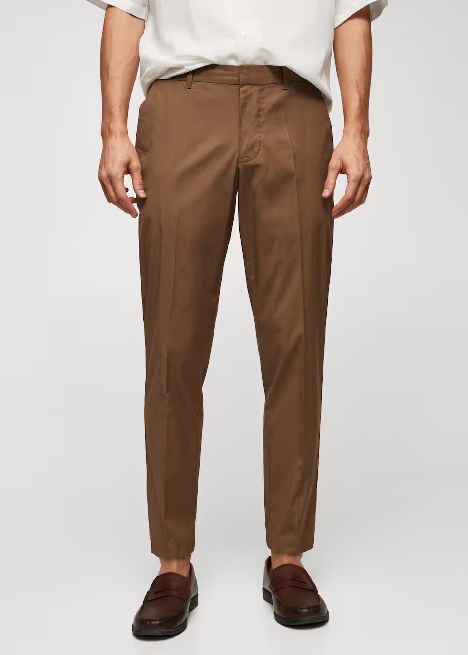 Slim-fit cotton trousers -  Man | Mango Man Canada | Mango Canada