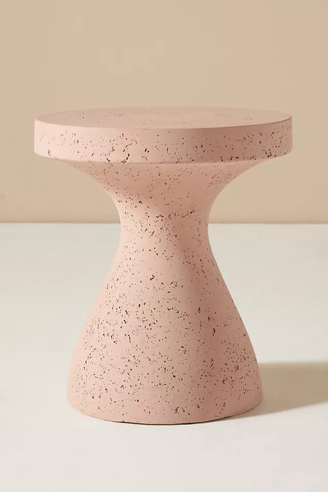 Concrete Hourglass Indoor/Outdoor Side Table | Anthropologie (US)