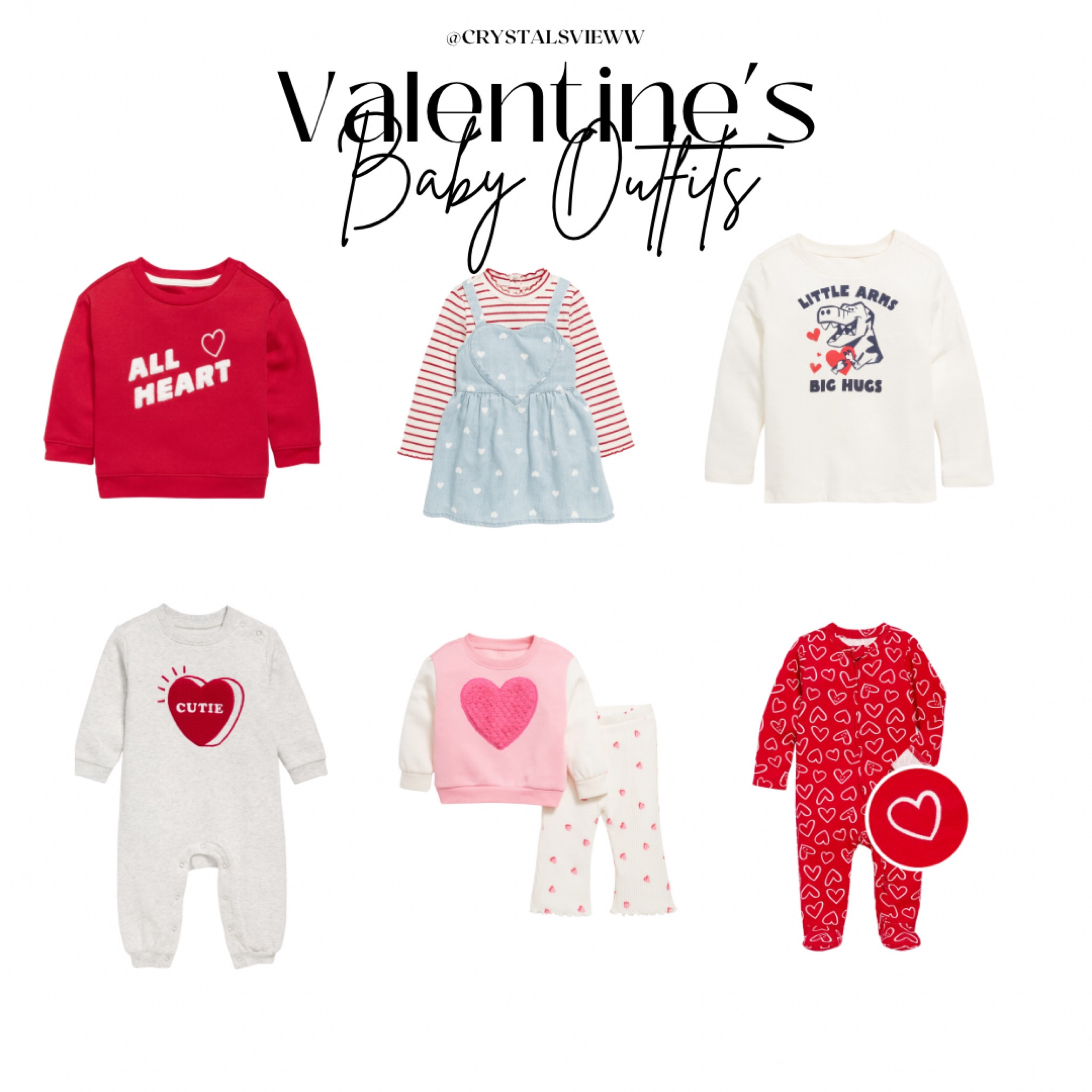 Baby valentine outfits, baby shirts, baby onesies, valentine outfits , old navy baby outfits 

#LTKBaby #LTKSeasonal #LTKKids