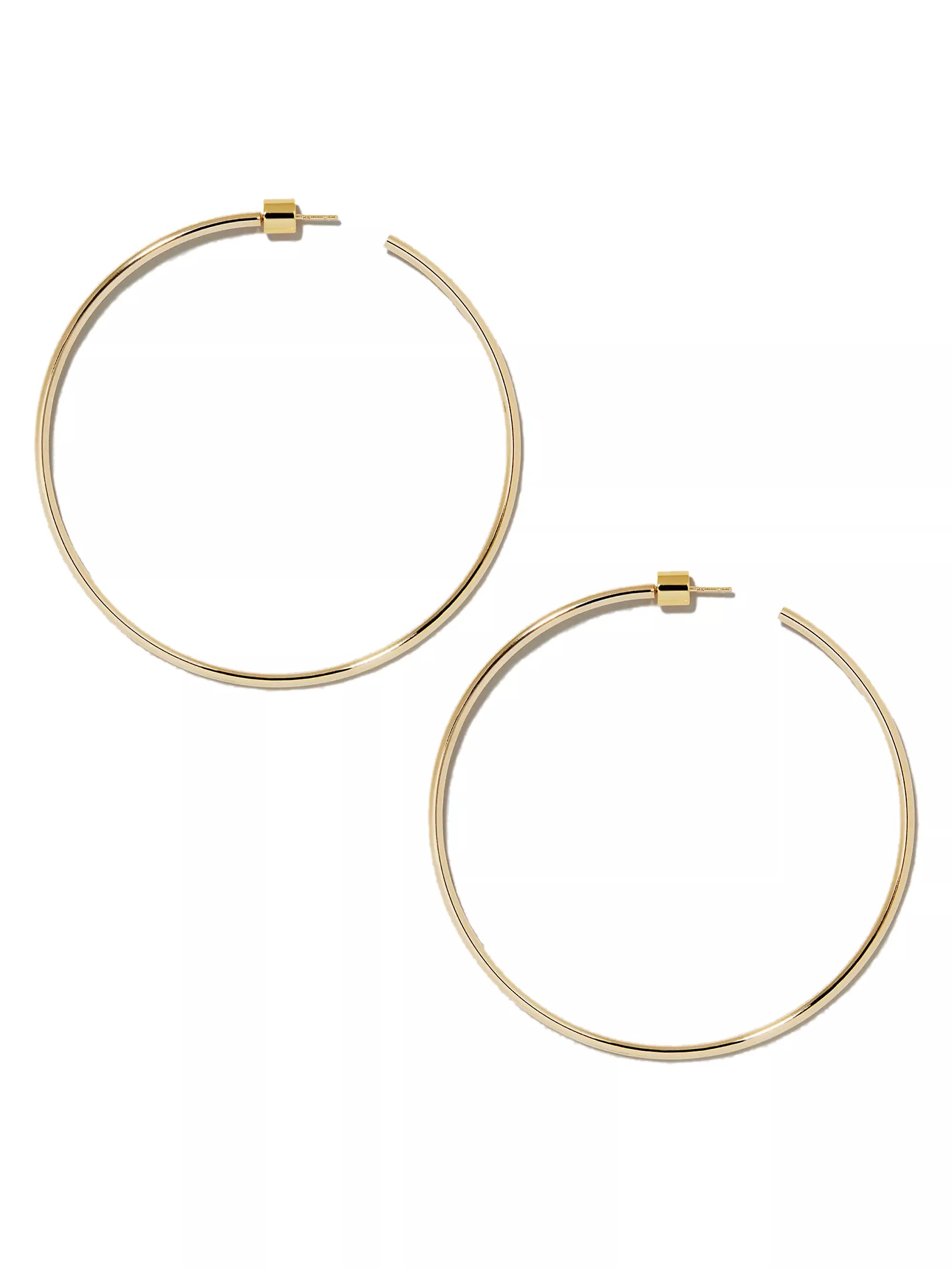 Thread 14K Gold-Plated Hoop Earrings | Saks Fifth Avenue