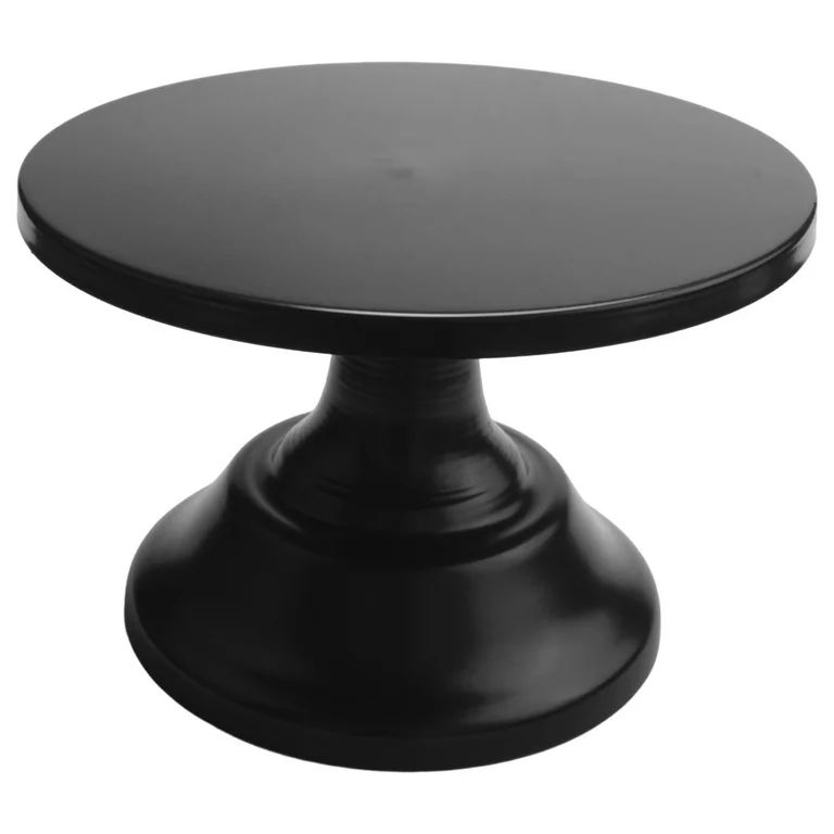 Metal Iron Cake Stand Round Pedestal Dessert Holder (Black) | Walmart (US)