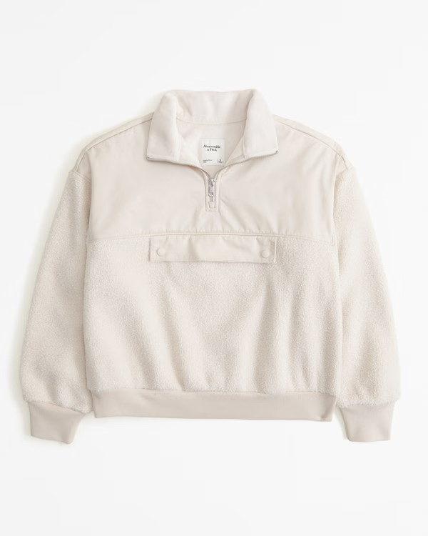 Sherpa and Nylon Anorak | Abercrombie & Fitch (US)