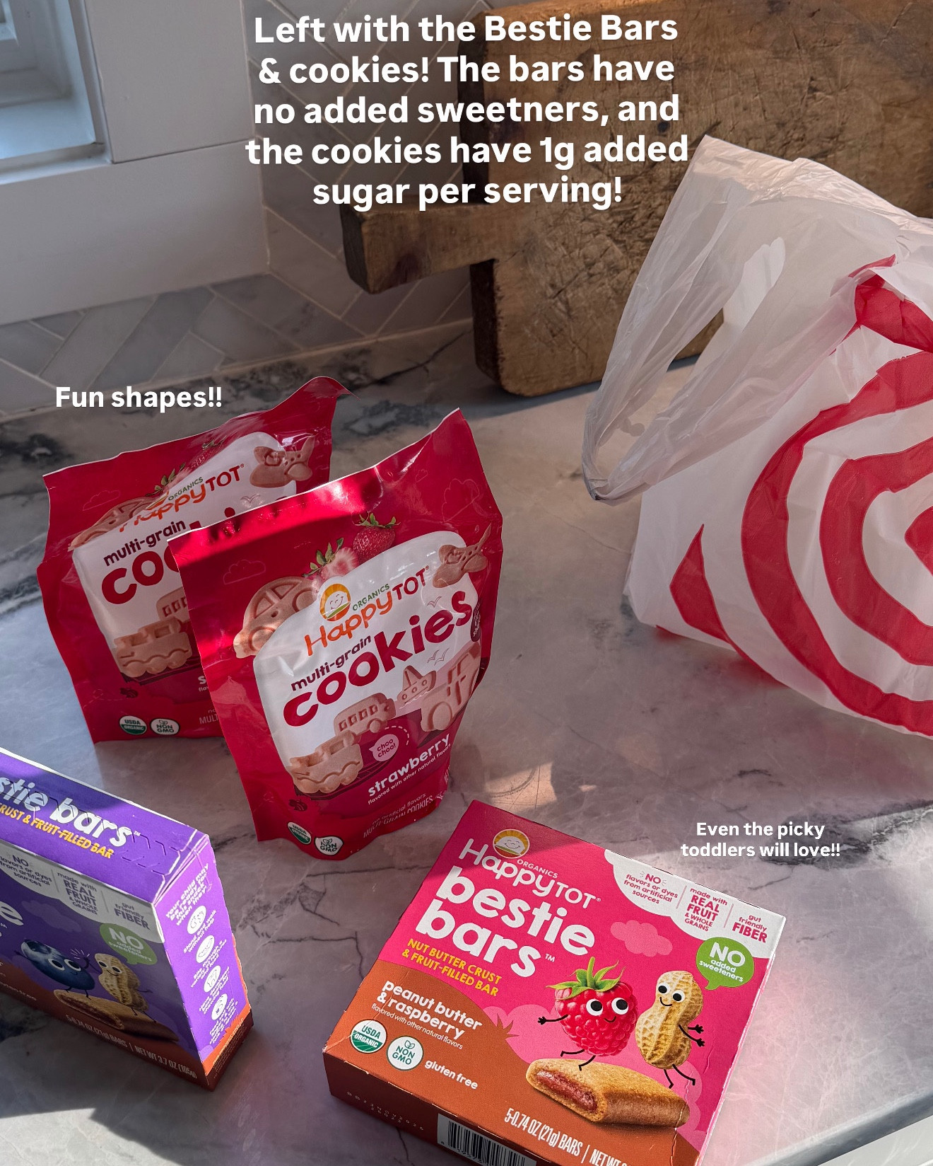 #ad a target run with my toddler will always involve snacks. Our favorites from happy baby organics are now available to shop @target #TargetPartner #target #HappyBabyOrganics #HappyBabyTarget #targetfinds