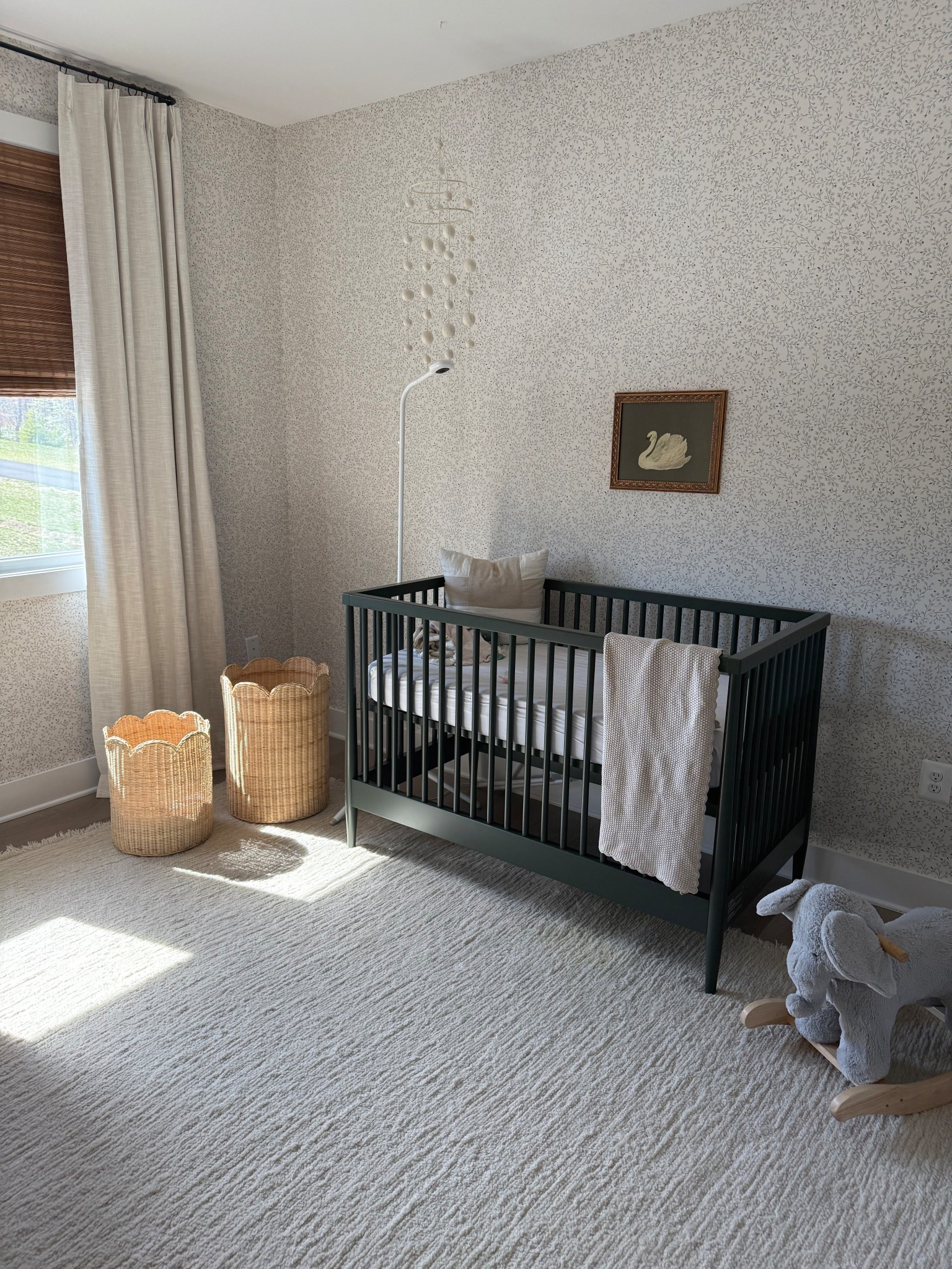 girlie got the nursery of my dreams! wallpaper was installed and made the entire room!! 

#LTKBaby #LTKKids #LTKHome