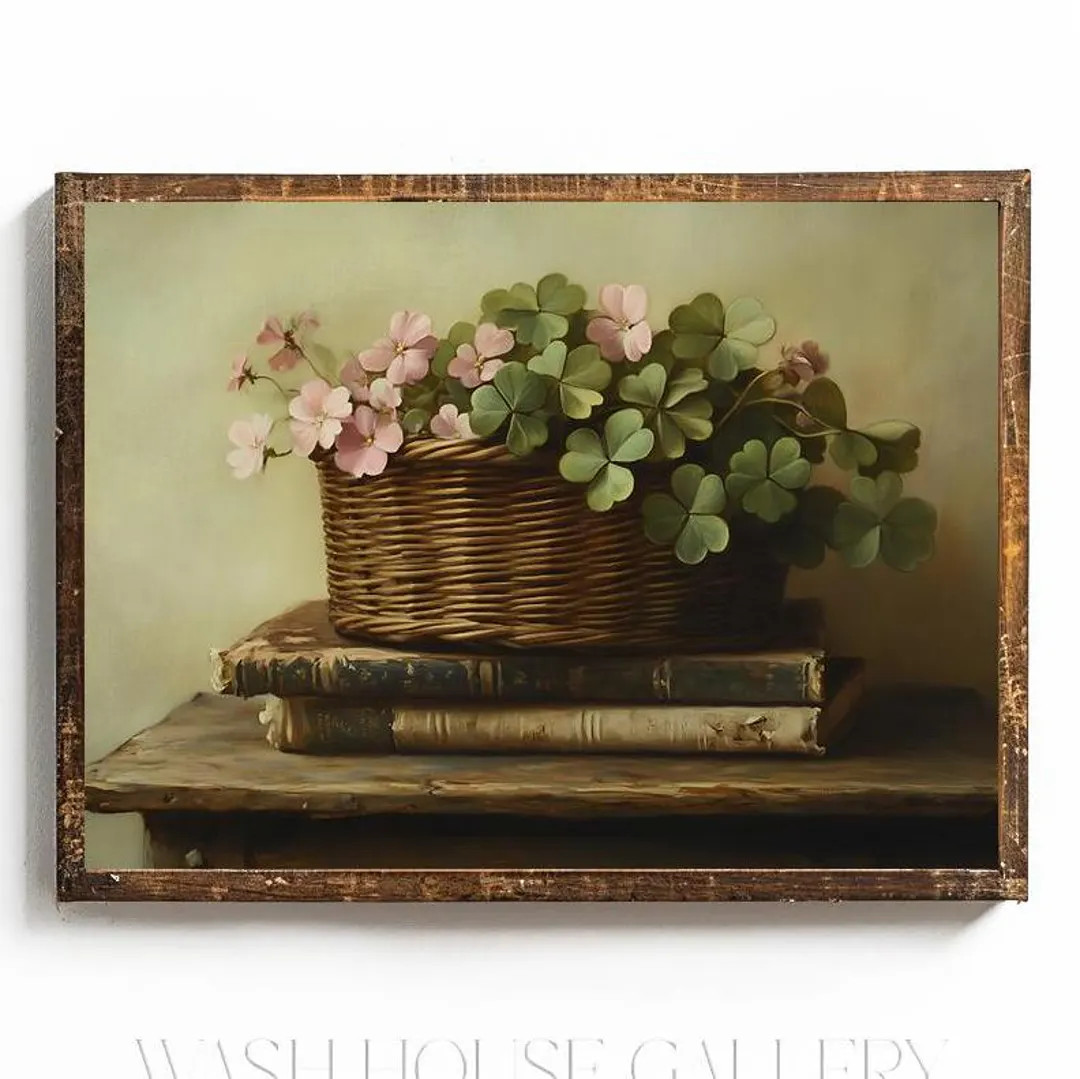 St Patricks Day Cottagecore Wall Art for Saint Patricks Day Decor Vintage Book Print Vintage Art ... | Etsy (US)