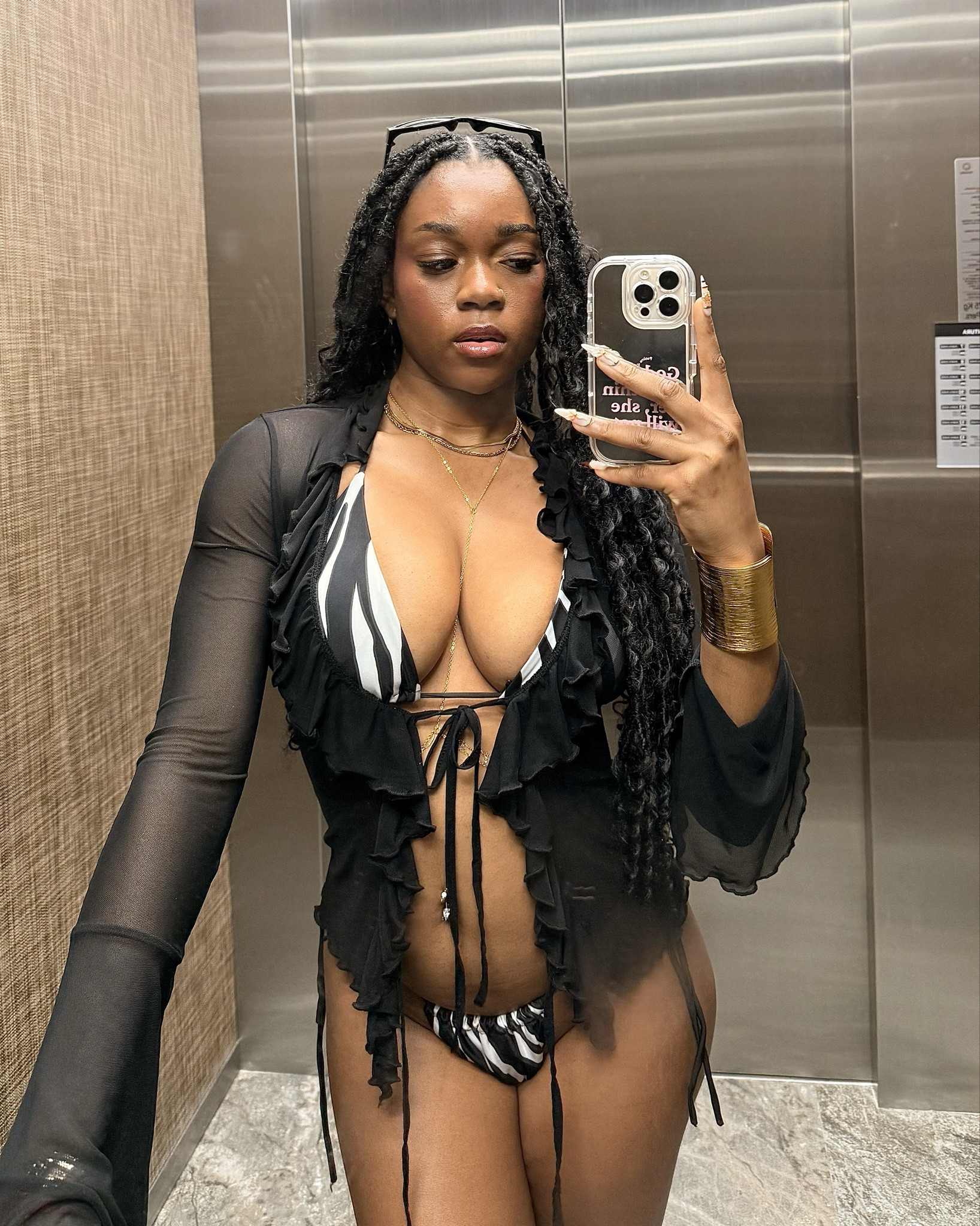 mexico vacation bikini 👙

I styled a sheer top as a coverup and everything came together perfectly.
#zebrabikini #mexicooutfits #cancunoutfitinspo #summeroutfitinspo2026

#LTKPetite #LTKSwim #LTKootd
