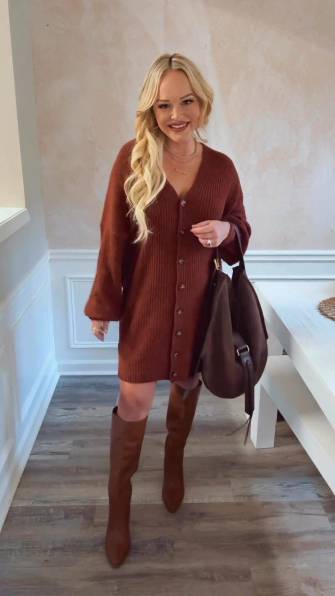 French Connection sweater dress back in stock and on sale!! In size small & more colors 

#LTKSaleAlert #LTKGiftGuide #LTKCyberWeek