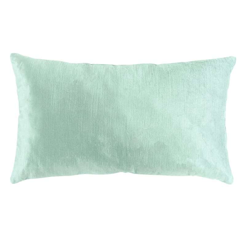 Gillmore Aqua Blue Oblong Throw Pillow, 13x22 | At Home