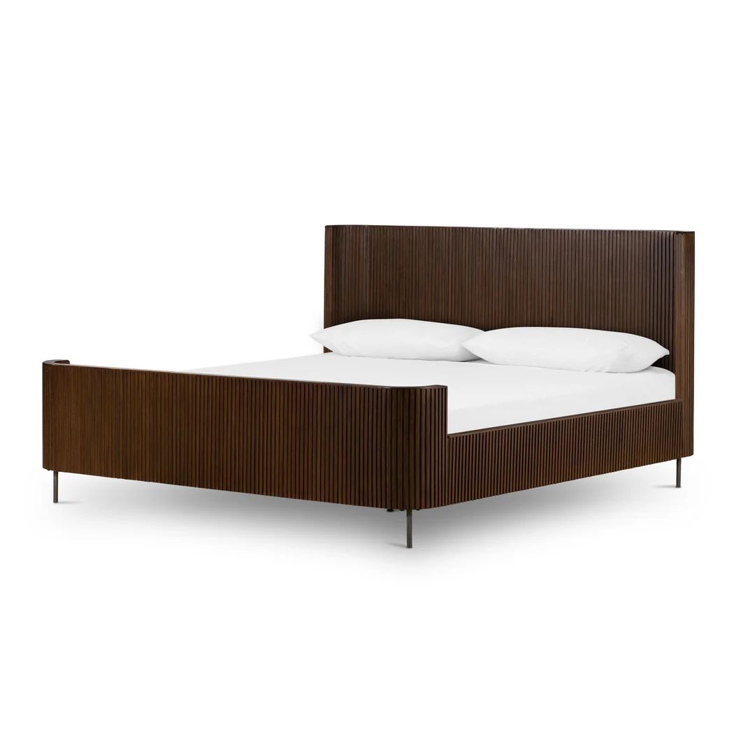 Walter Bed-Terra Brown Oak-King - Terra Brown Oak Veneer | Alchemy Fine Home