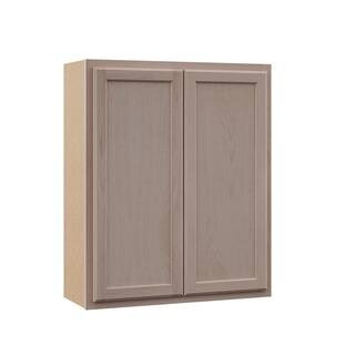 30 in. W x 12 in. D x 36 in. H Assembled Wall Kitchen Cabinet in Unfinished with Recessed Panel | The Home Depot