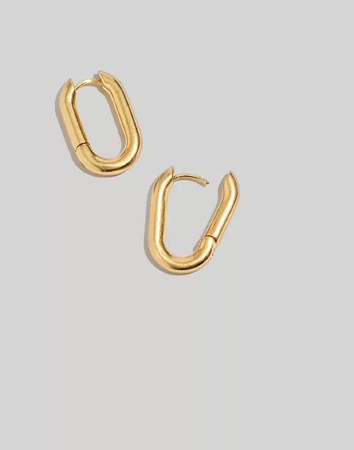 Carabiner Medium Hoop Earrings | Madewell