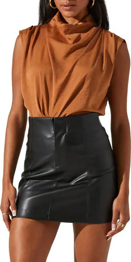 Rumpled Satin Sleeveless Top | Nordstrom