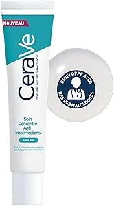 CeraVe Soin Concentré Anti Imperfections, Gel Visage Enrichi Aux AHA, À L’Acide Salicylique, ... | Amazon (FR)