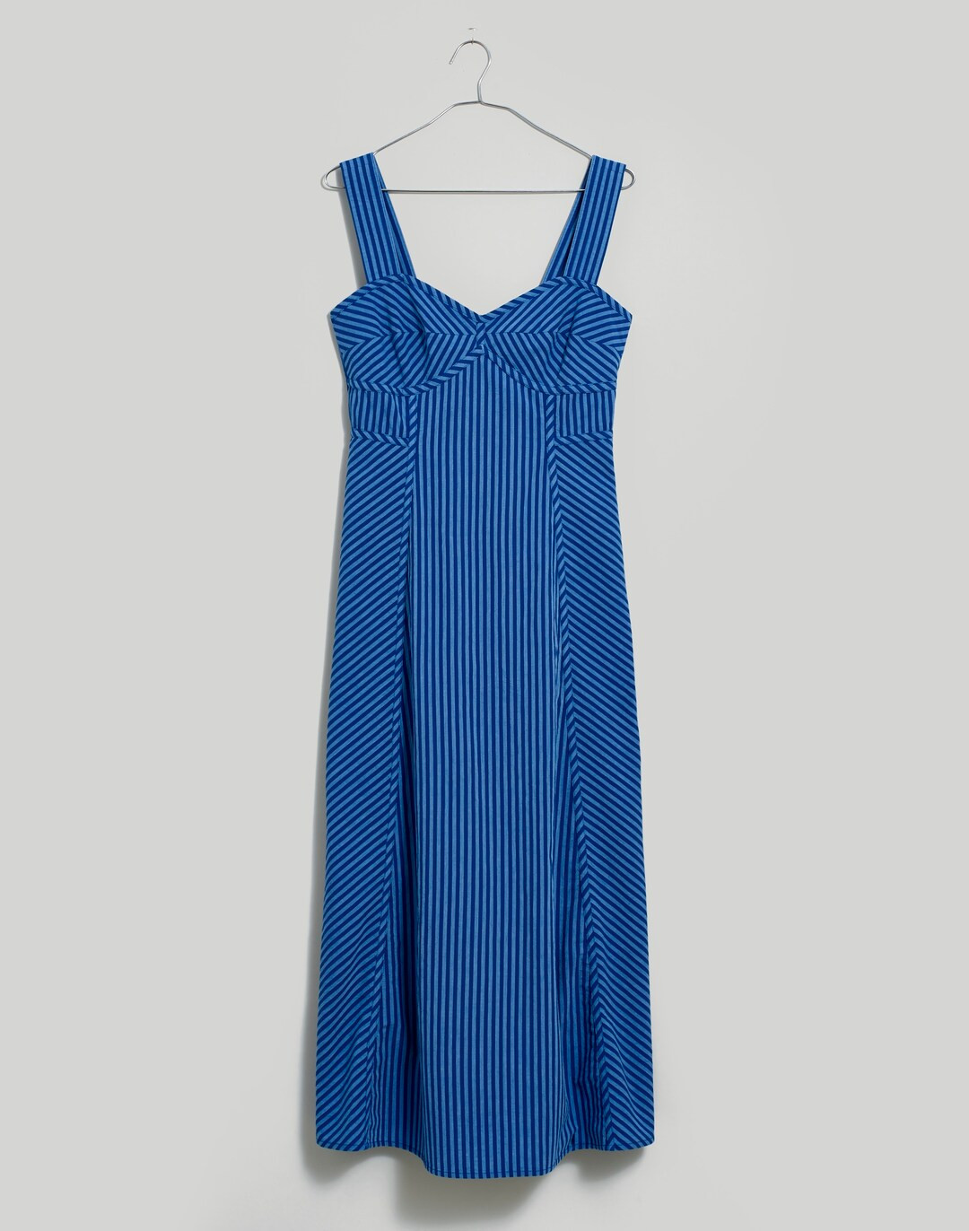 Sweetheart Sleeveless Midi Dress in Stripe | Madewell