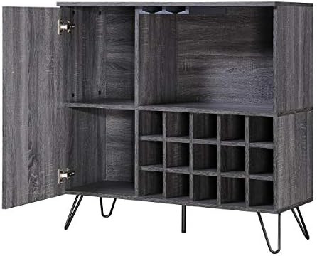 Amazon.com: Christopher Knight Home Lochner Mid-Century Faux Wood Wine and Bar Cabinet, Black / S... | Amazon (US)