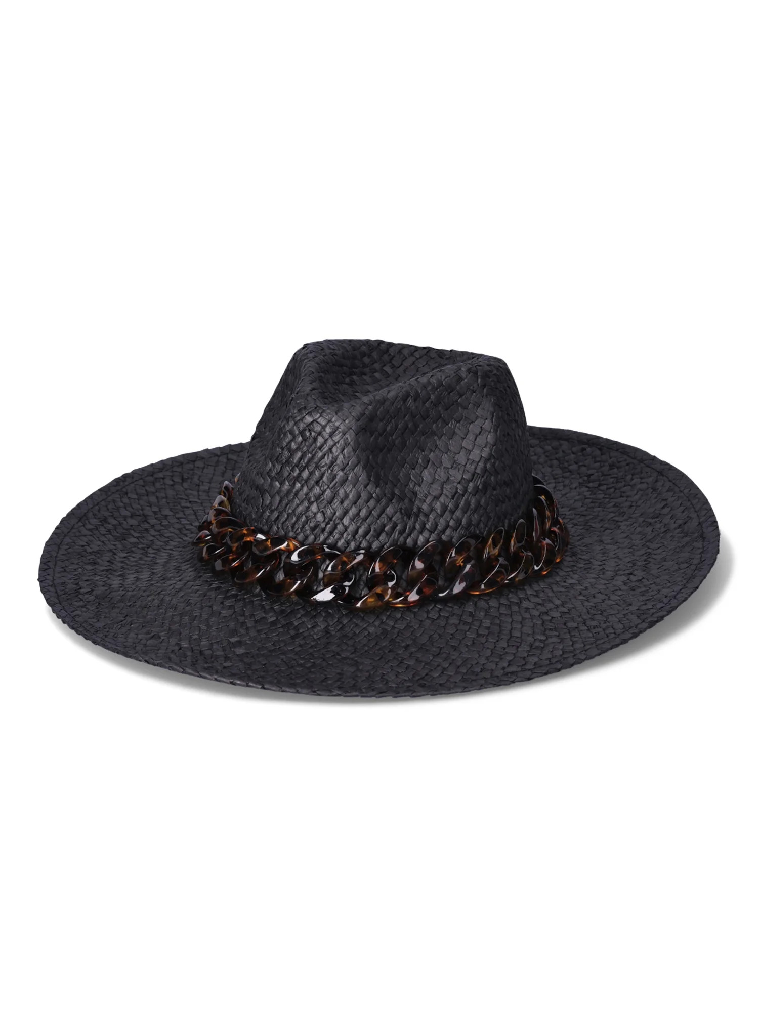 Time and Tru Women's Woven Straw Fedoras | Walmart (US)