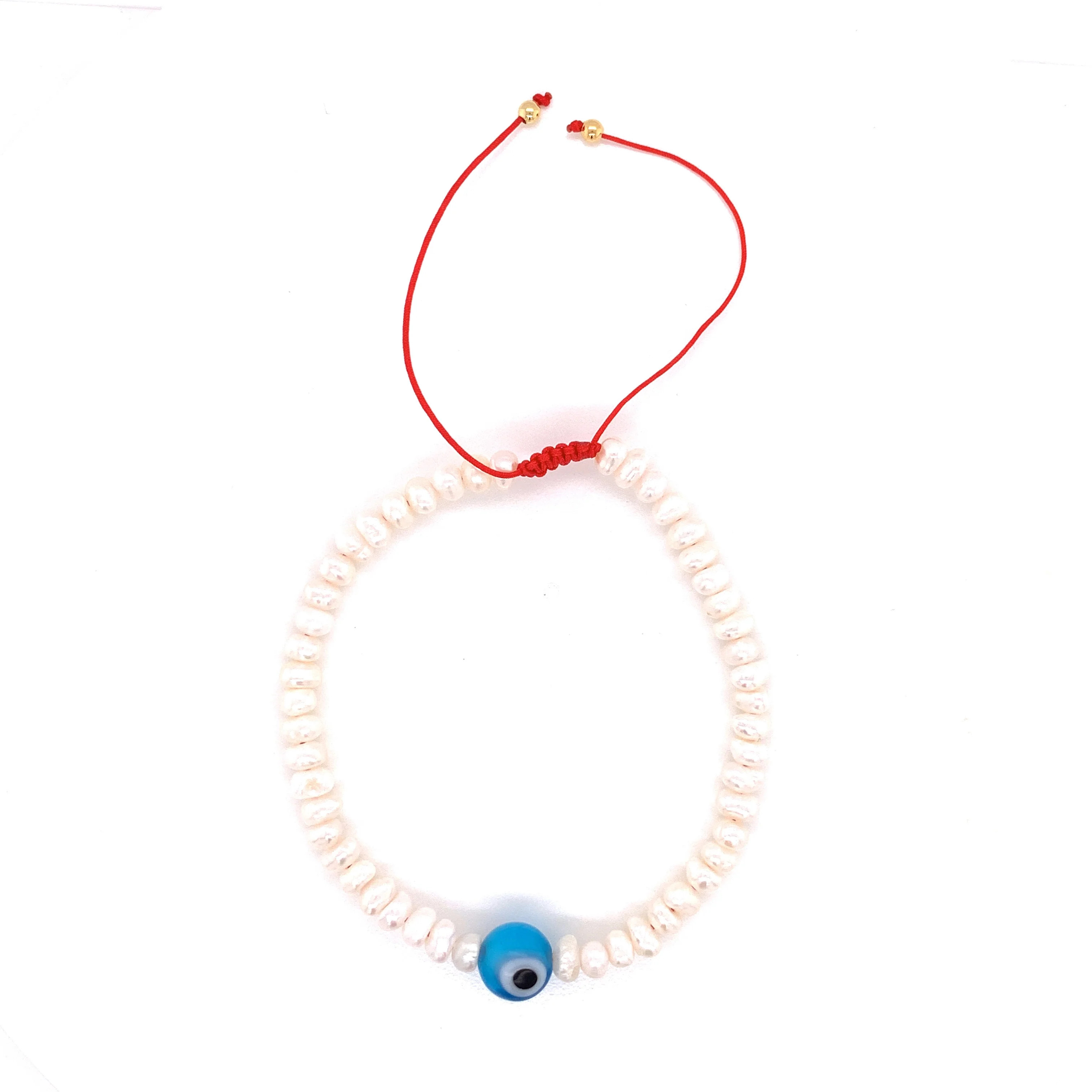 Pearl Lucky Eye Bracelet | MaLi Beads