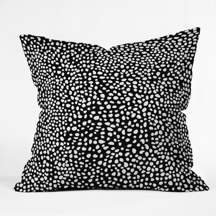 Iveta Abolina Dots Throw Pillow Black - Deny Designs | Target