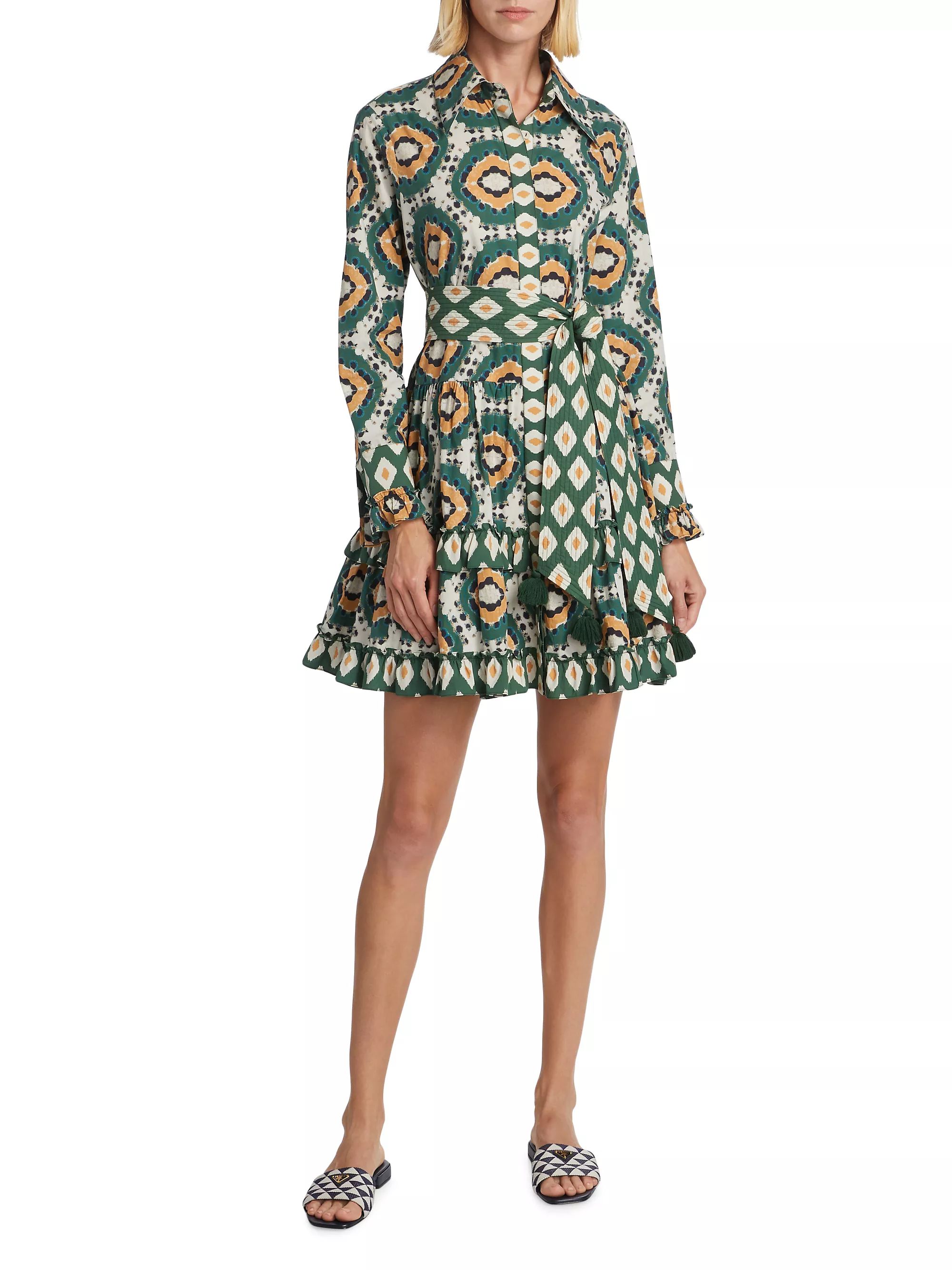 Cami Geometric Cotton Minidress | Saks Fifth Avenue