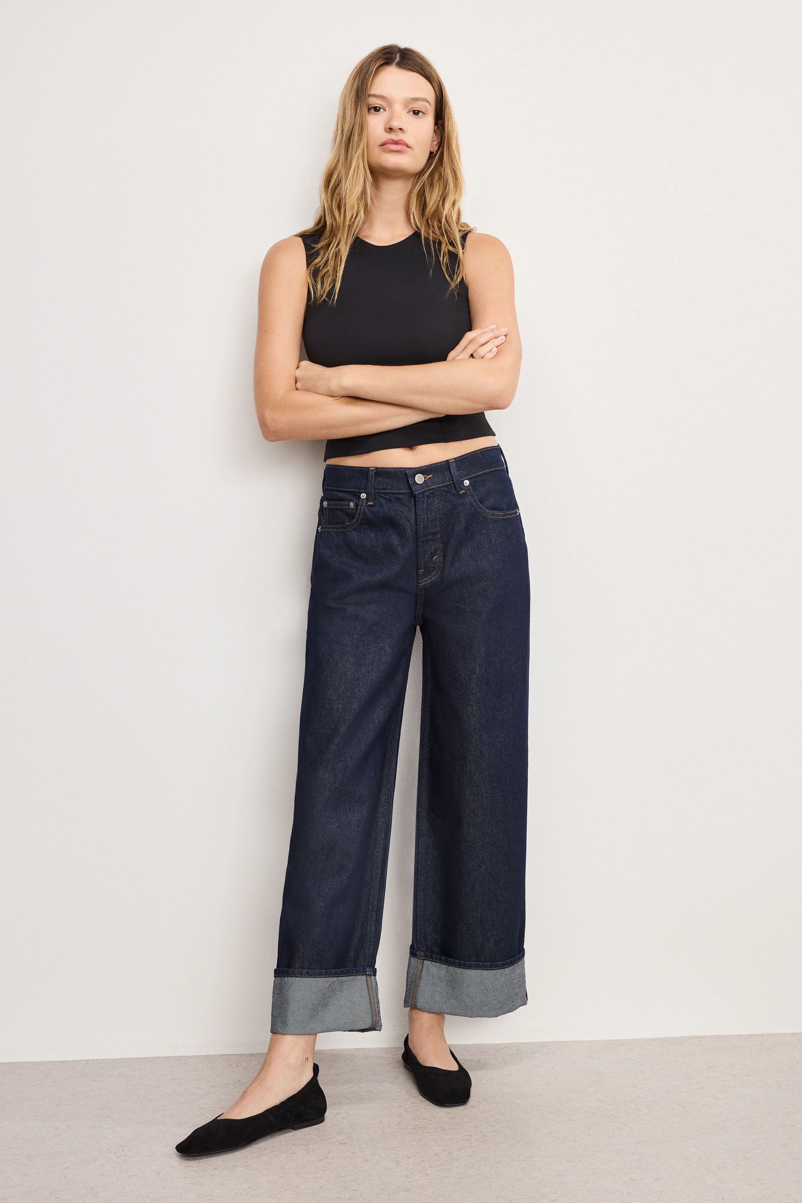 WEIGHTLESS CORSET TANK TOP | BLACK001 - GOOD AMERICAN | Good American