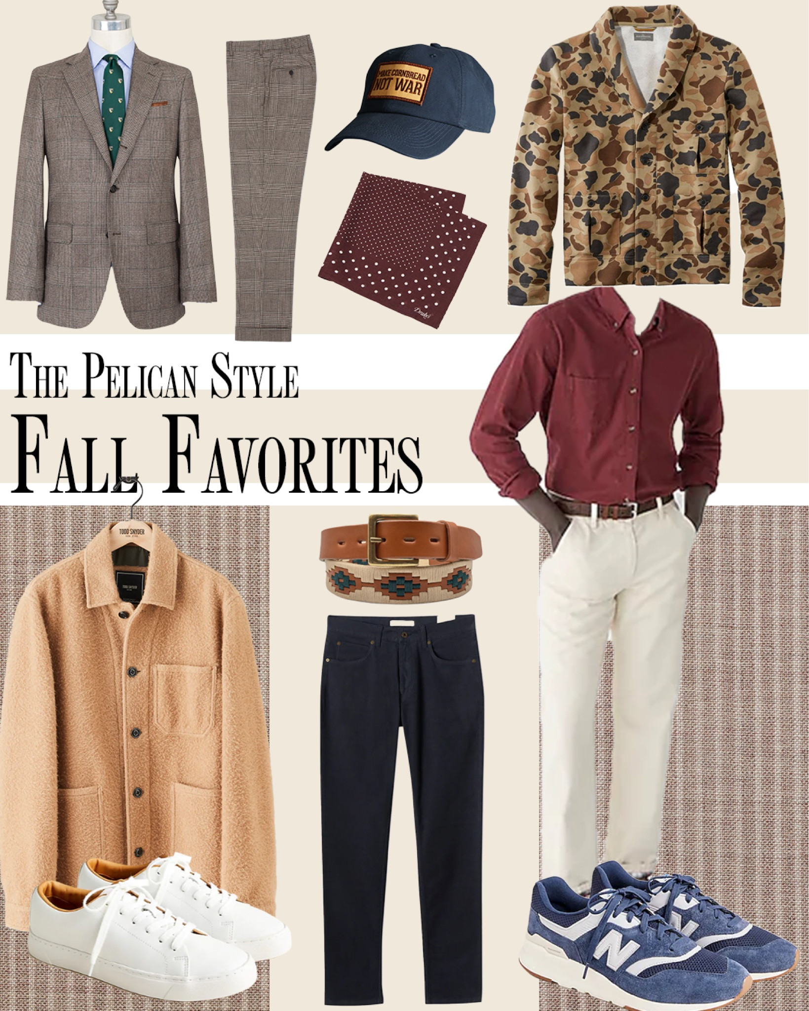 Another edition of some of my fall favorites! Great pieces from all over the world of menswear! The old school camo cardigan from @llbean might be my favorite of the lot.... as well as the camel hair chore jacket by @toddsnyderny !

#LTKworkwear #LTKmens