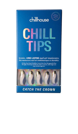 Chillhouse Catch The Crown Long Almond Chill Tips Press-on Nails in Beauty: NA. | Revolve Clothing (Global)