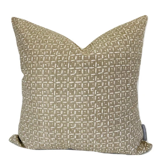 Outdoor Pillow Cover Basketweave Pillow Cover Brown - Etsy | Etsy (US)