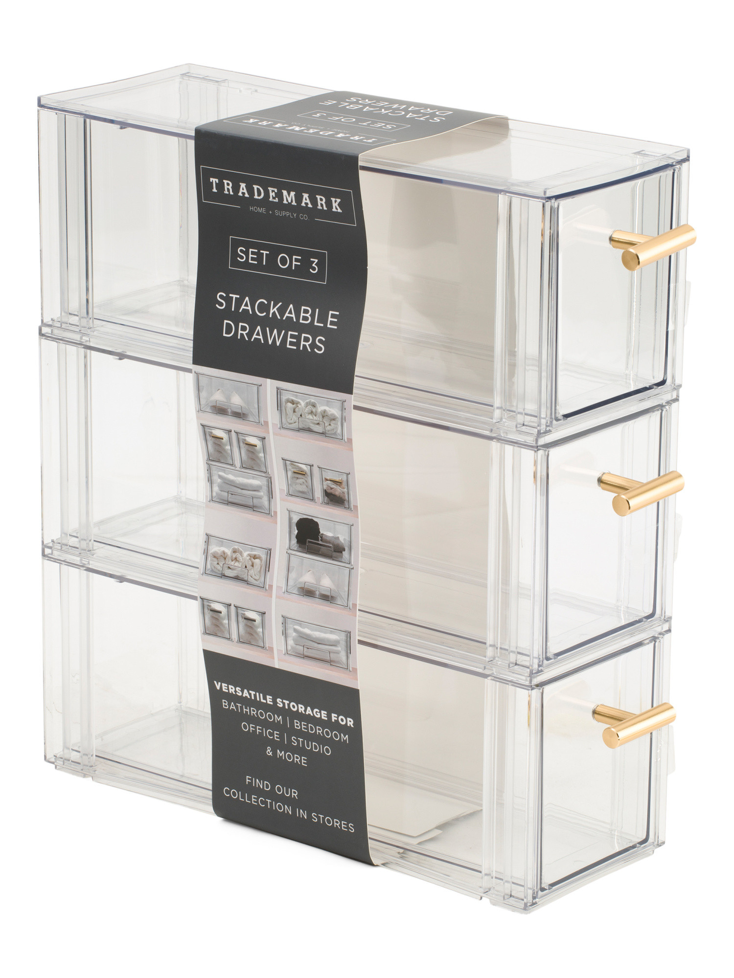 Set Of 3 Plastic Drawers With Knobs | Office & Storage | Marshalls | Marshalls