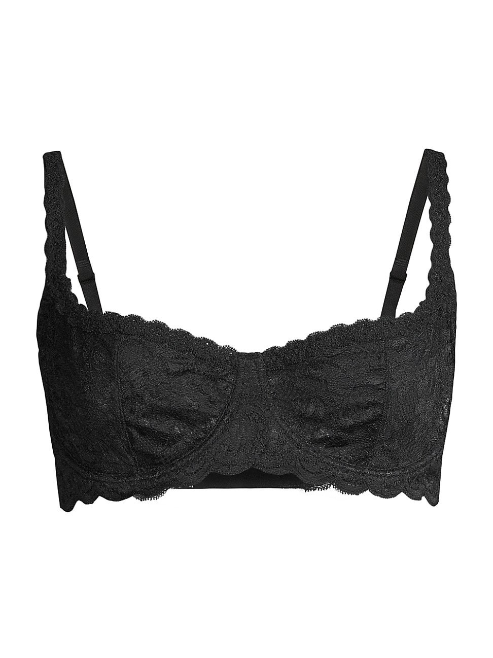 Women's Never Say Never Lace Balconette Bra - Black - Size 36G | Saks Fifth Avenue
