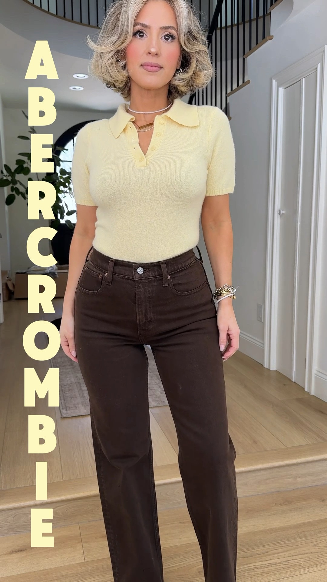 @abercrombie fall looks 🖤 wearing size 27R non curve love. XS in tops. Small on mens tops

#LTKootd #LTKgrwm #LTKU