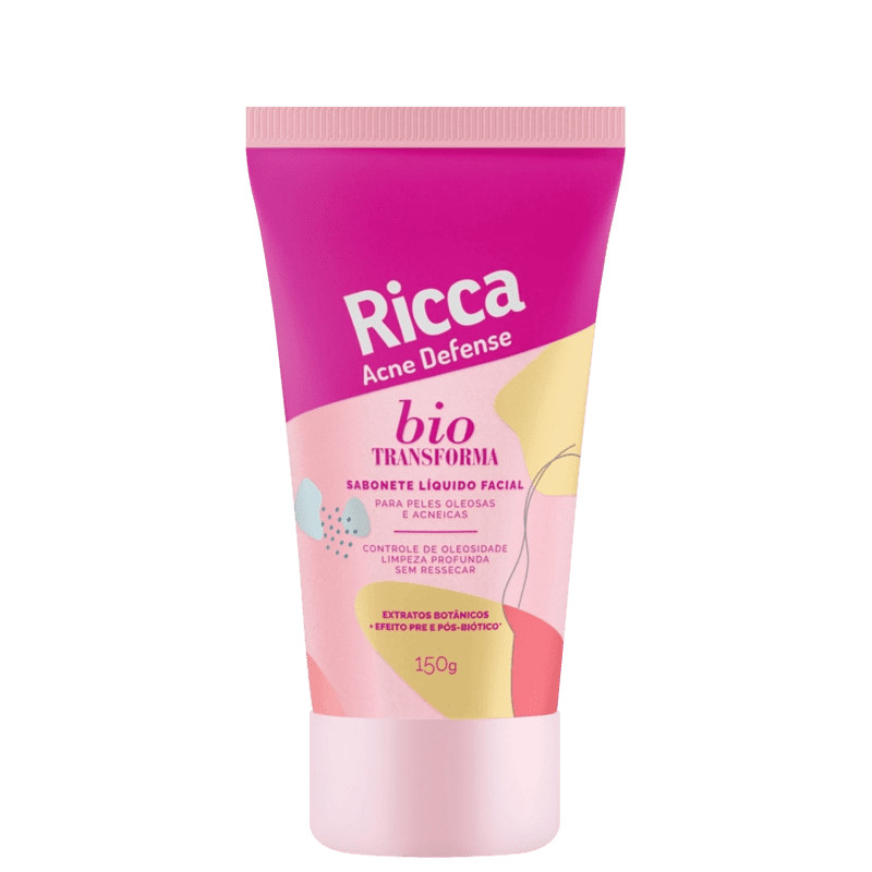 SABONETE LIQUIDO FACIAL ACNE DEFENSE RICCA 150G | Beleza Na Web (BR)