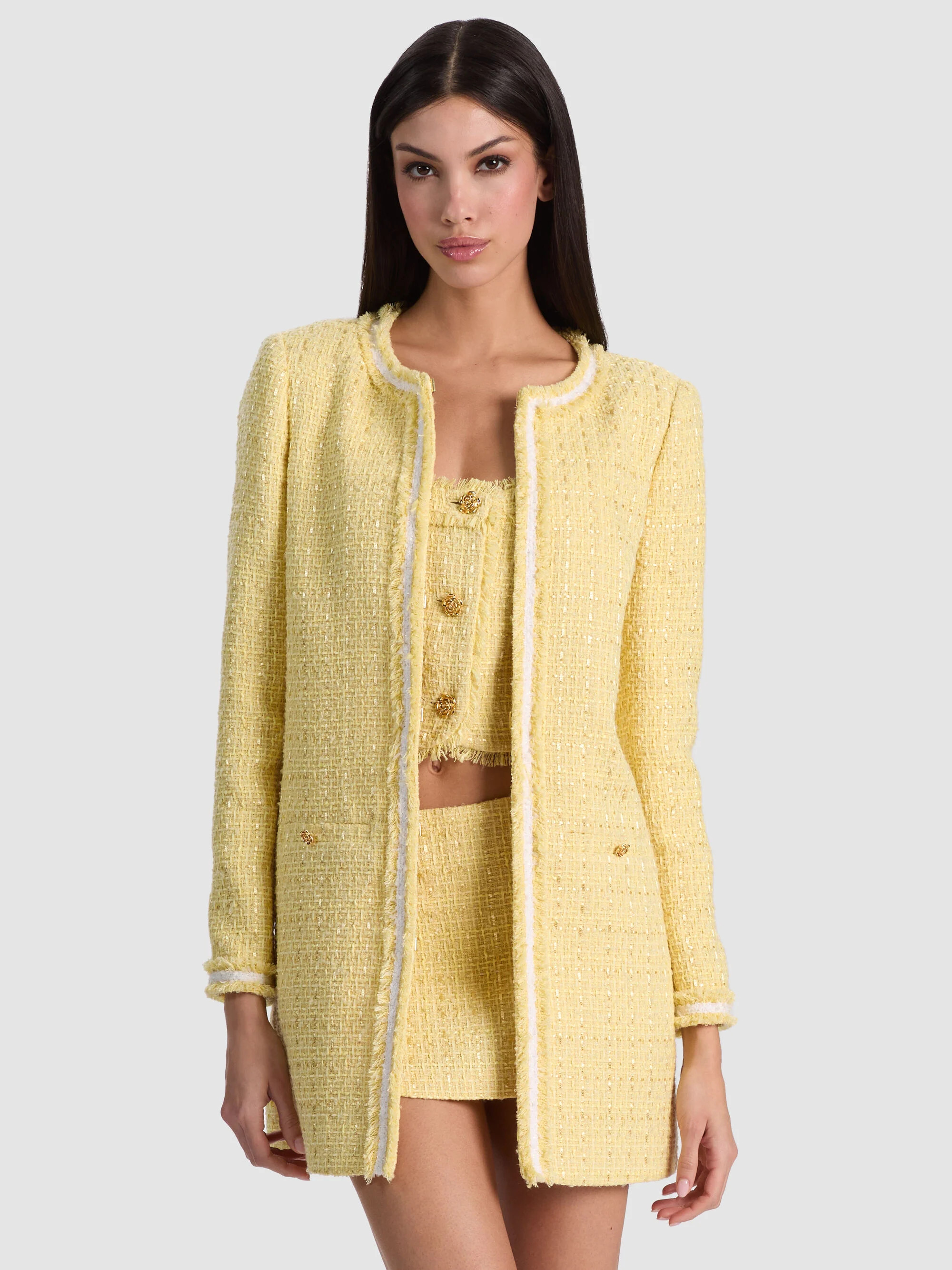 KIDMAN LONG JACKET | Alice + Olivia