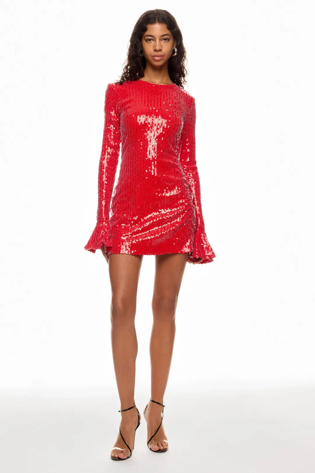Sequin Long Sleeve Mini Dress | Rent the Runway